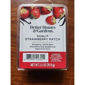 Better Homes and Gardens Scented Fragrance Wax Cubes Sunlit Strawberry Patch New